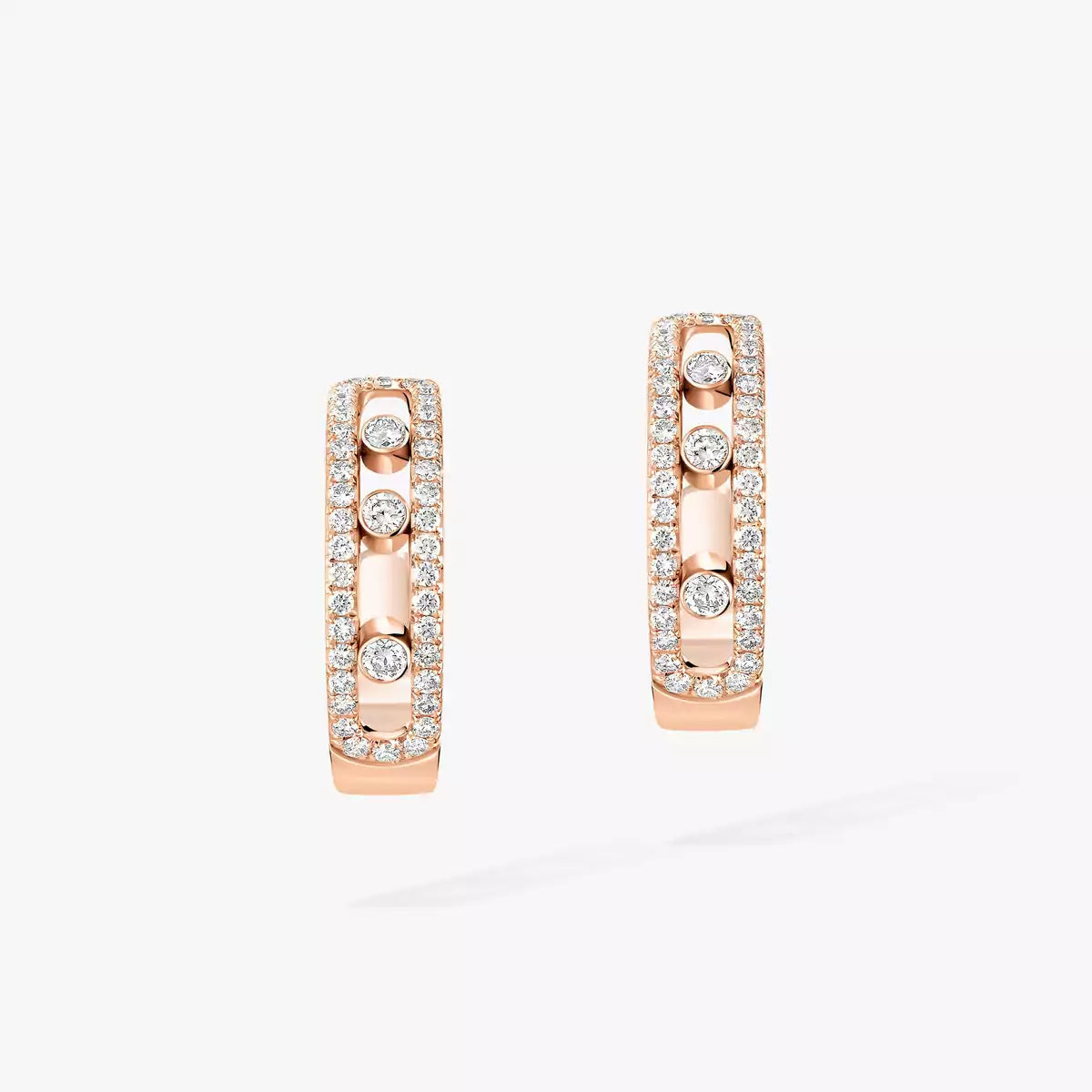 [LUXE]Diamond Pave_ Hoop Earrings Move