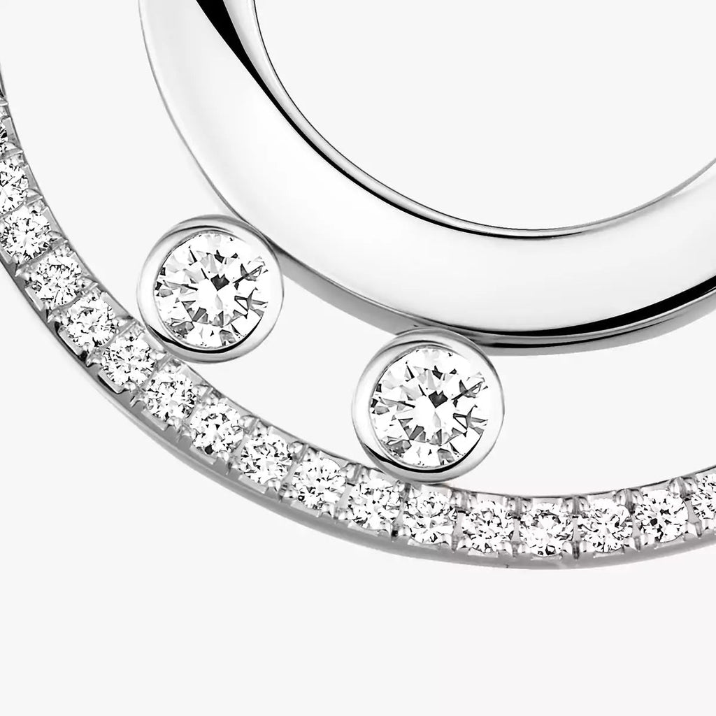 [LUXE]Move Romane Small Diamond Hoop Earrings