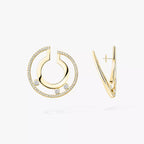 [LUXE]Move Romane Small Diamond Hoop Earrings