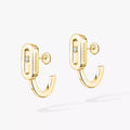 [LUXE]Diamond Mini Hoop Earrings Move Classique