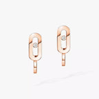 [LUXE]Diamond Mini Hoop Earrings Move Classique