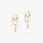 [LUXE]Diamond Mini Hoop Earrings Move Classique