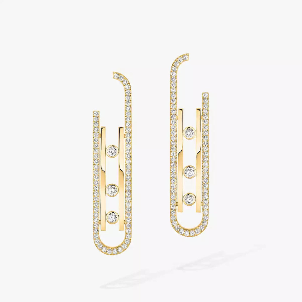 [LUXE]Diamond Pendant Earrings Move 10Th