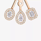 [LUXE] My Twin Trio  Diamond Earrings