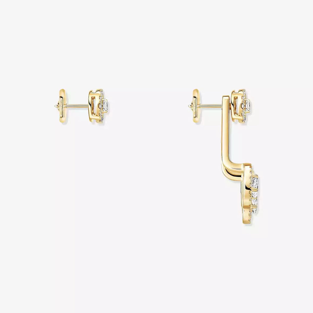 [LUXE] My Twin Trio  Diamond Earrings