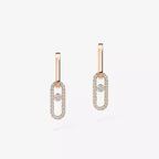[LUXE]Move Link Diamond Earrings