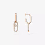 [LUXE]Move Link Diamond Earrings