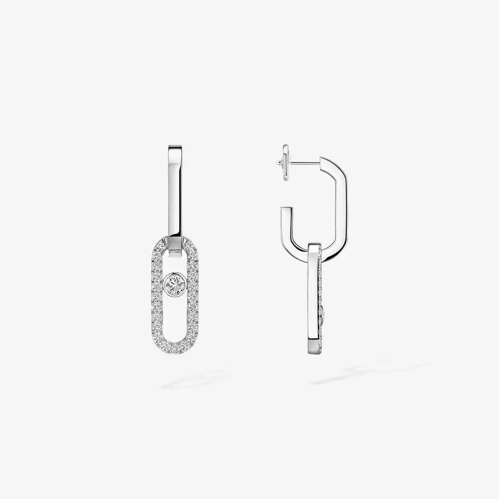 [LUXE]Move Link Diamond Earrings
