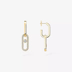 [LUXE]Move Link Diamond Earrings