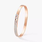[LUXE]Move Noa Rose Gold Pavé Diamond Bangle Bracelet