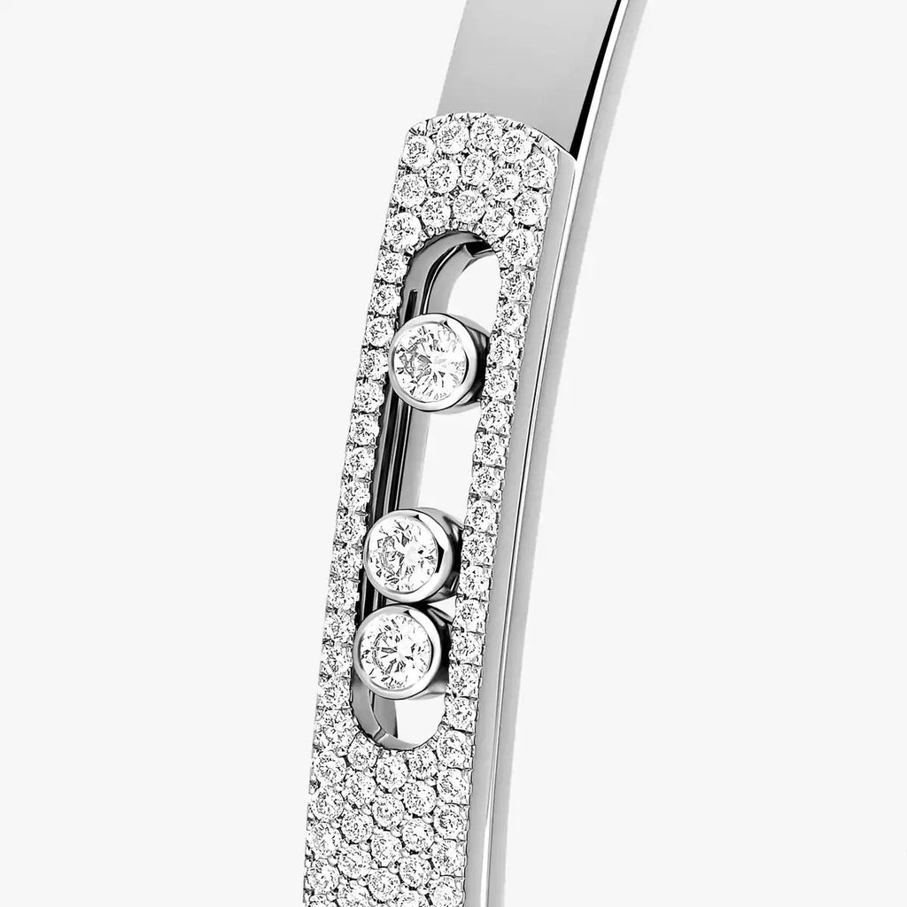 [LUXE]Move Noa Rose Gold Pavé Diamond Bangle Bracelet