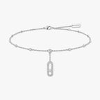 [LUXE] Move Uno pavé ankle bracelet