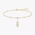 [LUXE] Move Uno pavé ankle bracelet