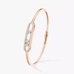 [LUXE]Move Pavé Diamond Bangle Bracelet M