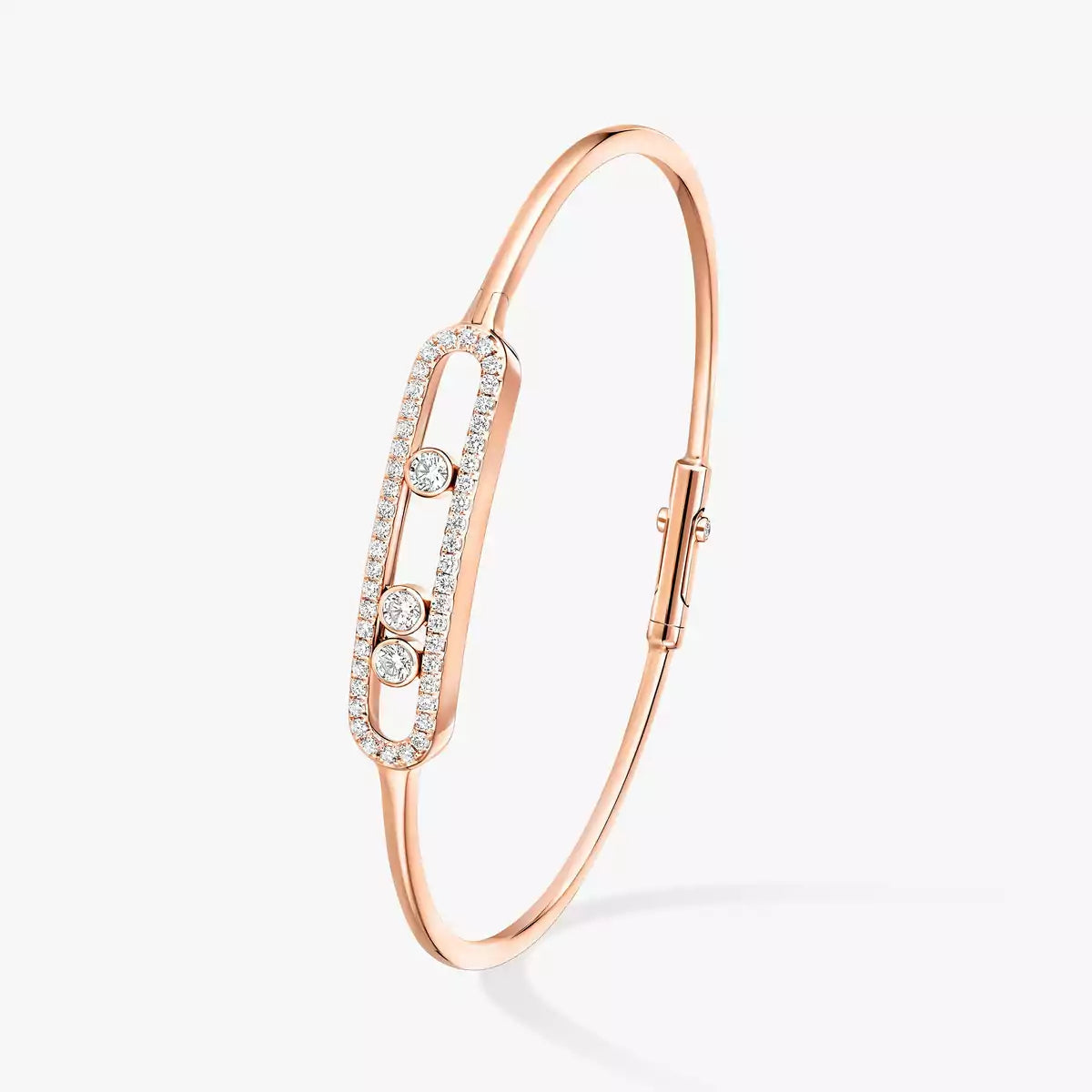 [LUXE]Move Pavé Diamond Bangle Bracelet M