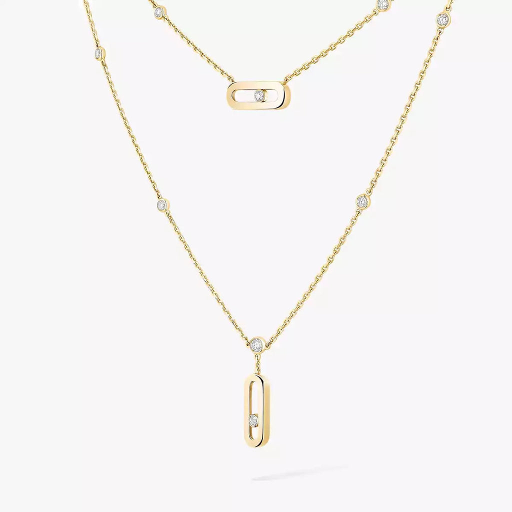 [LUXE] Move Uno Diamond Necklace