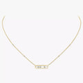[LUXE] Baby Move Gold Diamond Necklace
