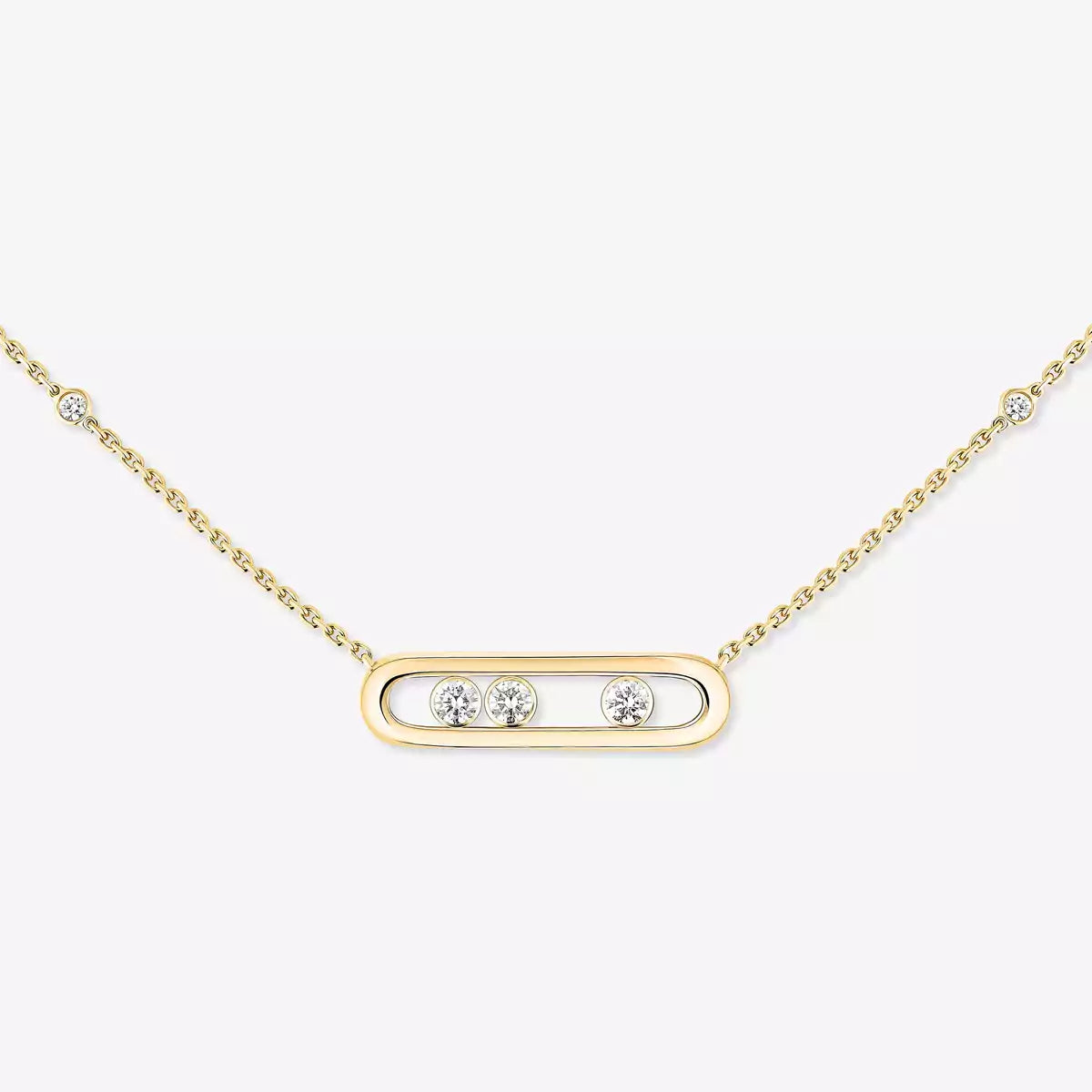 [LUXE] Baby Move Gold Diamond Necklace