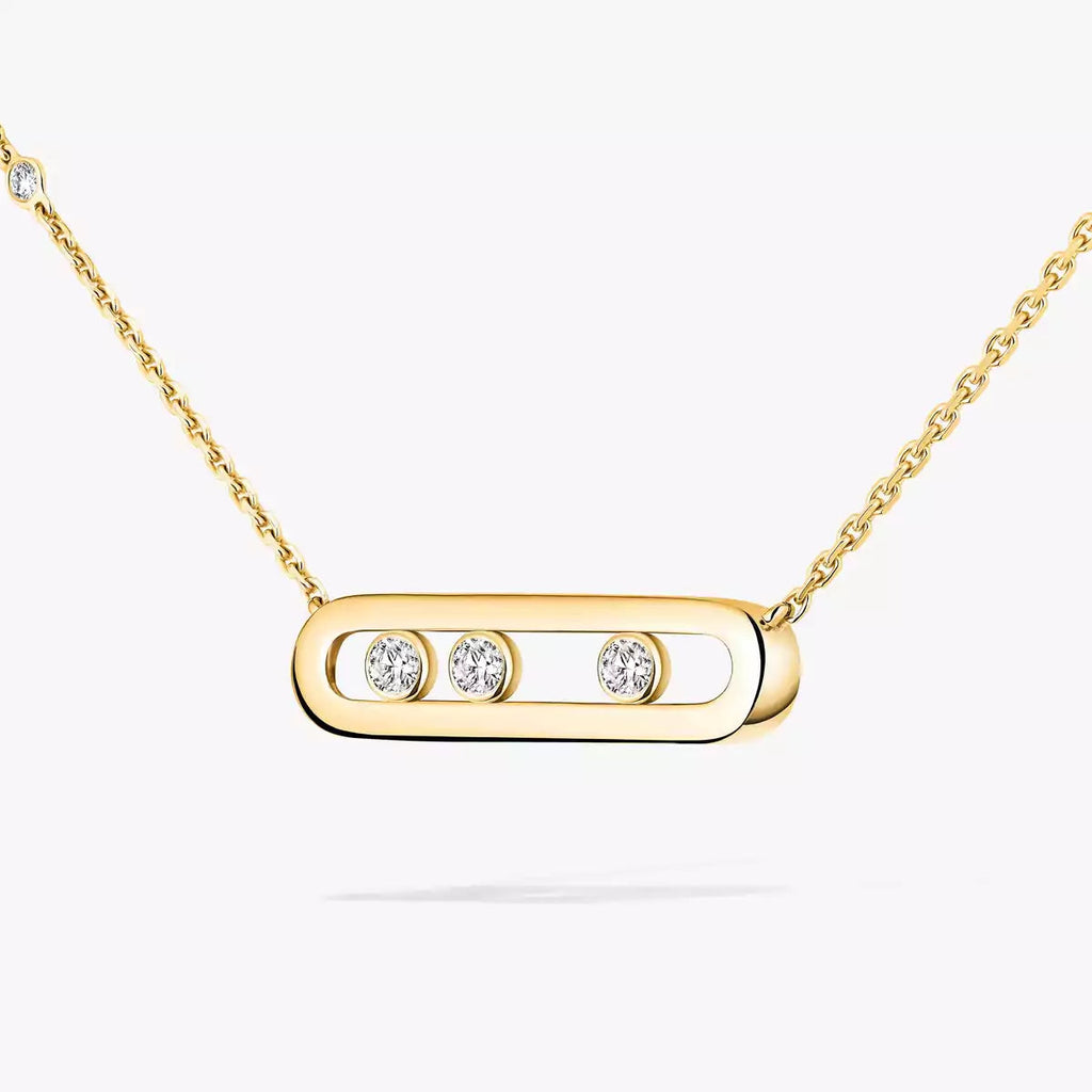 [LUXE] Baby Move Gold Diamond Necklace