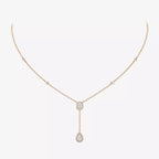 [LUXE]Gold Diamond Tie Necklace