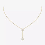 [LUXE]Gold Diamond Tie Necklace
