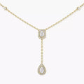 [LUXE]Gold Diamond Tie Necklace