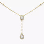 [LUXE]Gold Diamond Tie Necklace