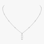 [LUXE] Move Uno Gold Diamond Long Necklace