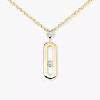 [LUXE] Move Uno Gold Diamond Long Necklace