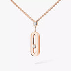 [LUXE] Move Uno Gold Diamond Long Necklace