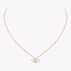 [LUXE]Pave_ Diamond Necklace Lucky Eye
