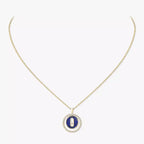 [LUXE]Lucky Move Diamond Necklace in Rose Gold and White Mother-of-Pearl