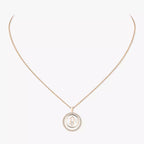 [LUXE]Lucky Move Diamond Necklace in Rose Gold and White Mother-of-Pearl