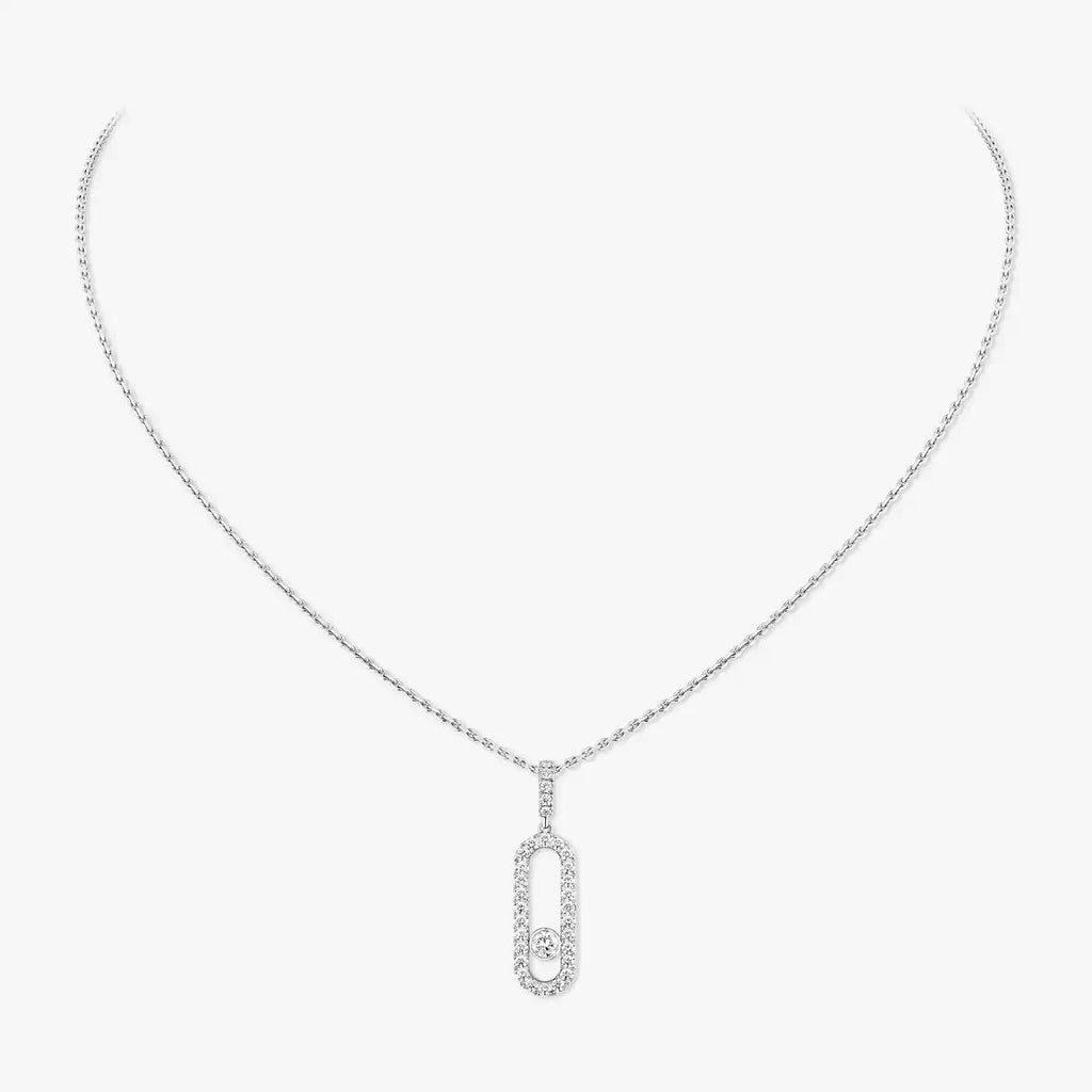 [LUXE]Move Uno Diamond Necklace in Rose Gold