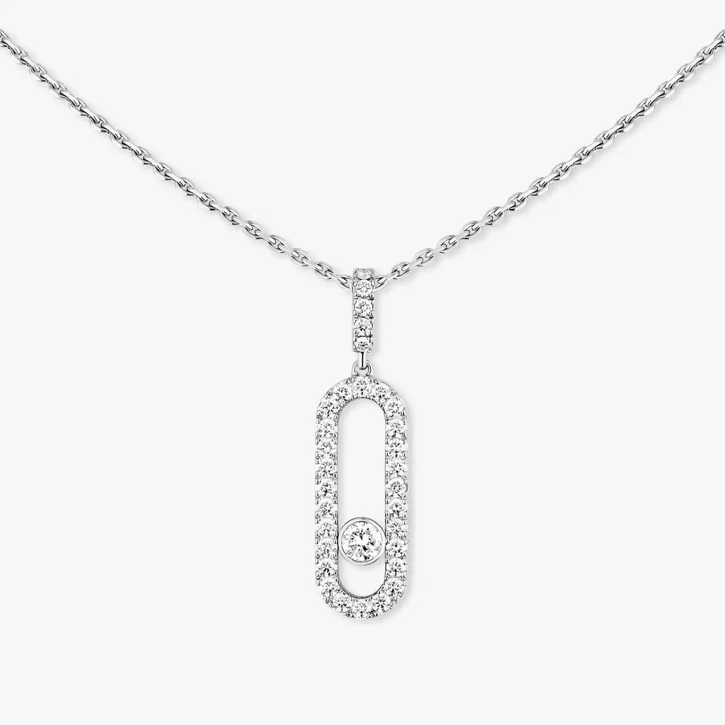 [LUXE]Move Uno Diamond Necklace in Rose Gold