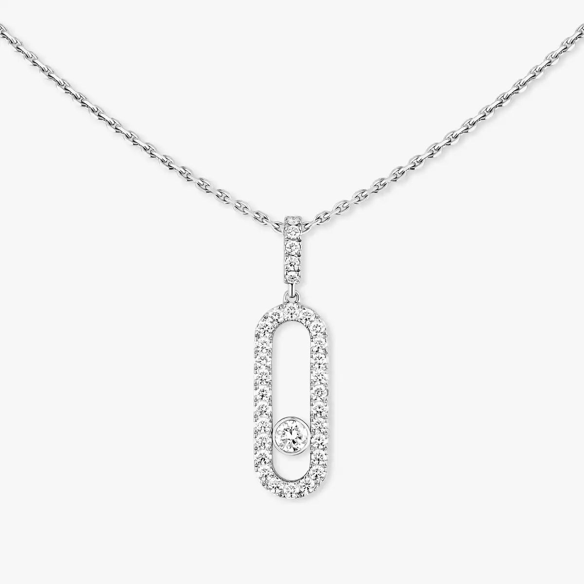 [LUXE]Move Uno Diamond Necklace in Rose Gold