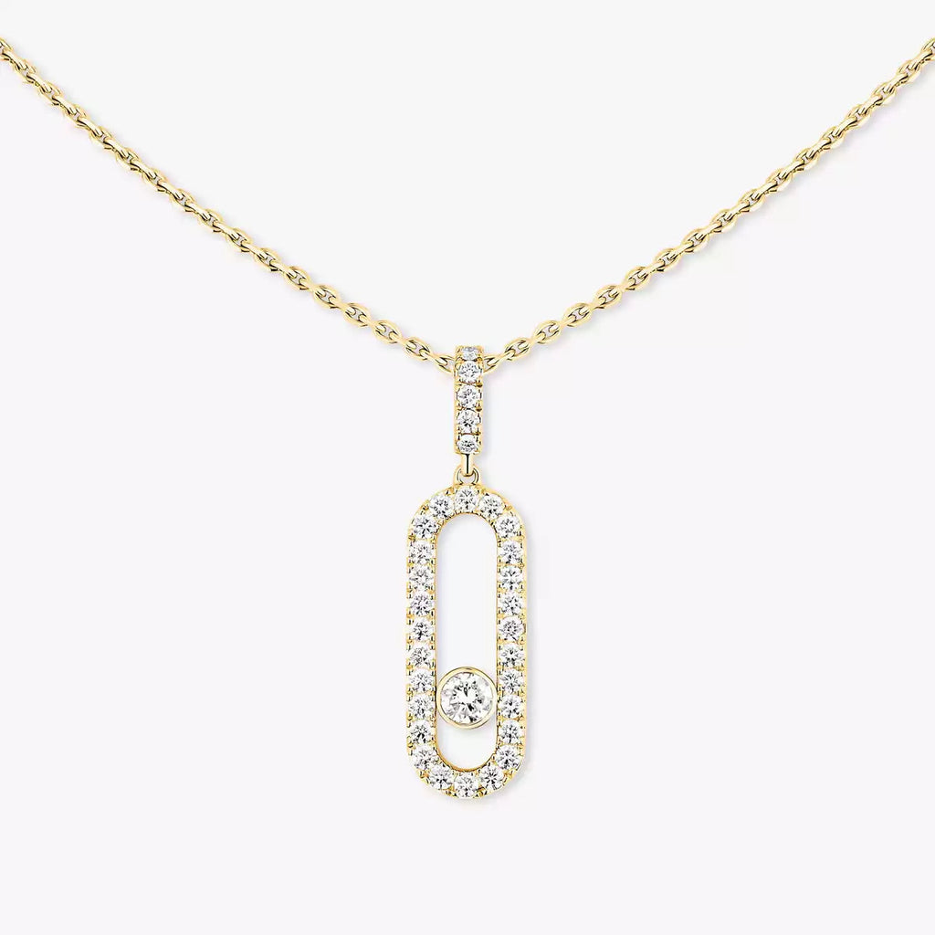 [LUXE]Move Uno Diamond Necklace in Rose Gold