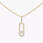[LUXE]Move Uno Diamond Necklace in Rose Gold
