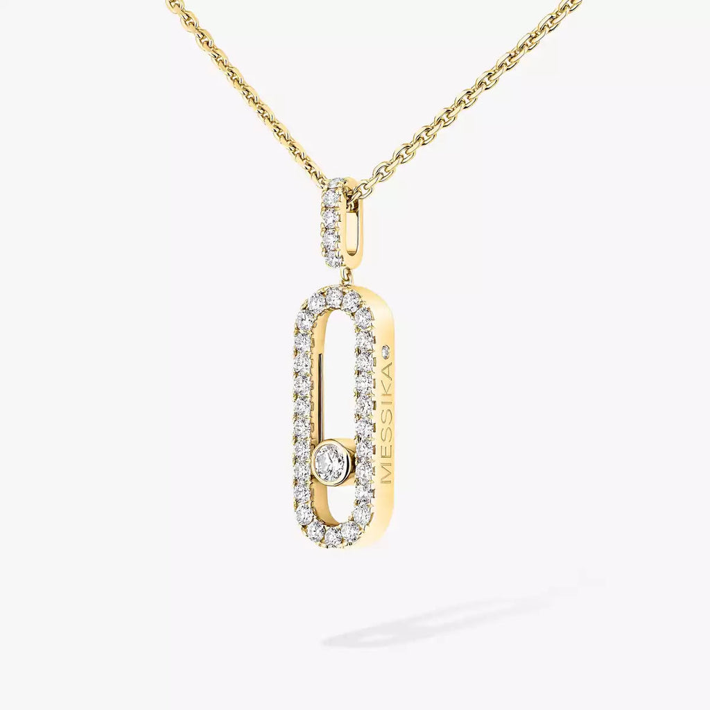 [LUXE]Move Uno Diamond Necklace in Rose Gold