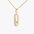 [LUXE]Move Uno Diamond Necklace in Rose Gold