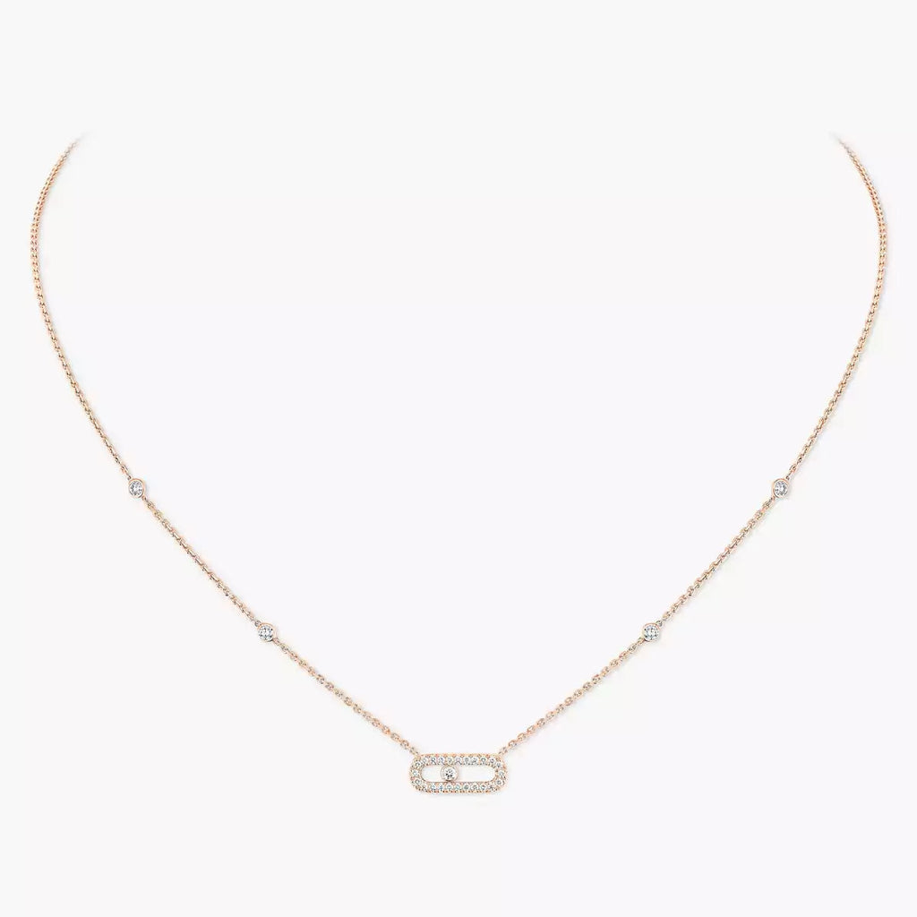 [LUXE]Diamond Necklace Move Uno