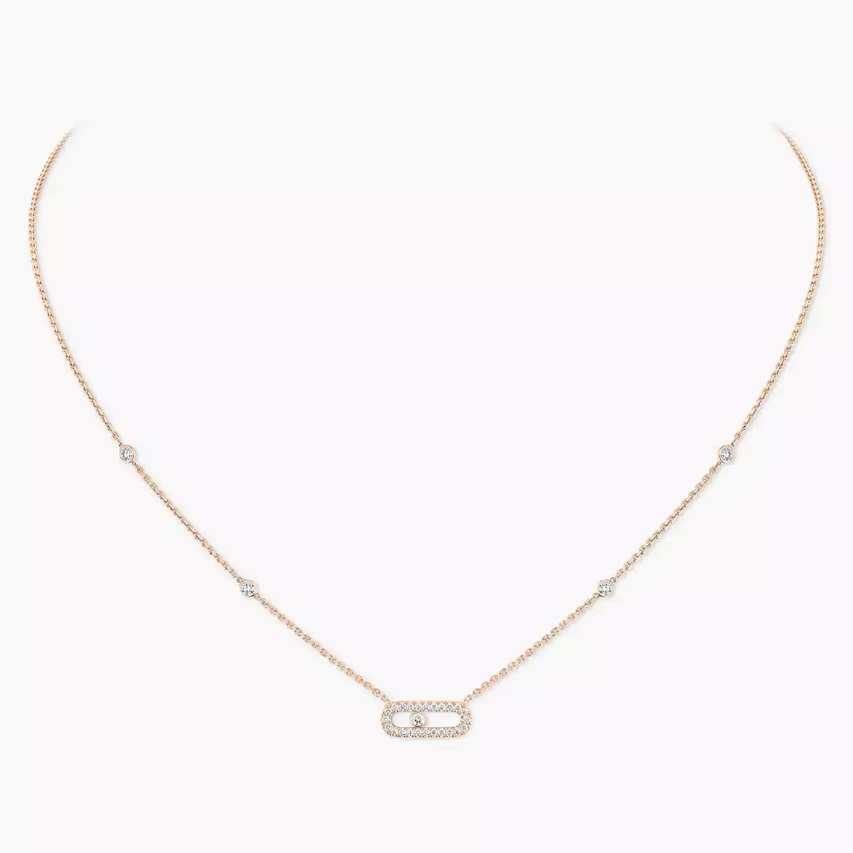 [LUXE]Diamond Necklace Move Uno