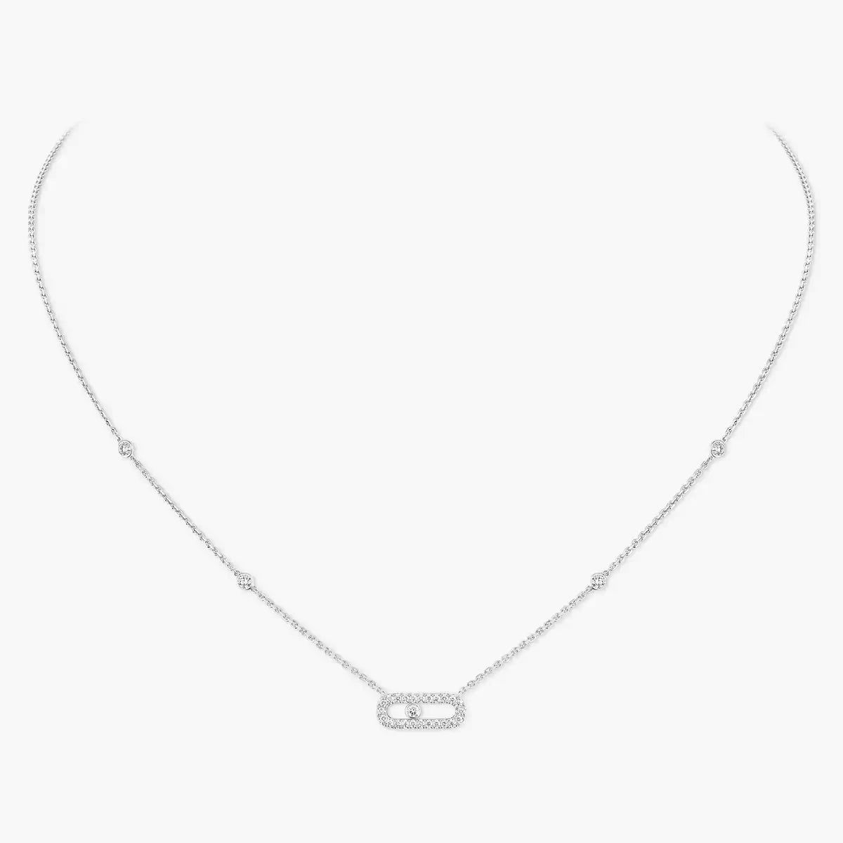 [LUXE]Diamond Necklace Move Uno