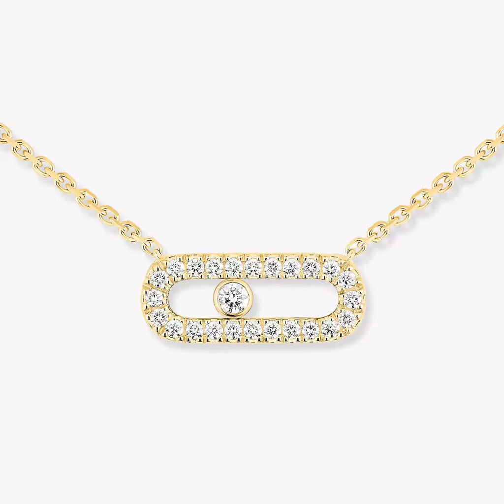 [LUXE]Diamond Necklace Move Uno