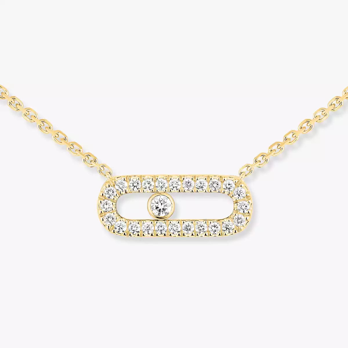 [LUXE]Diamond Necklace Move Uno
