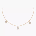 [LUXE]My Twin Diamond Necklace in Silver