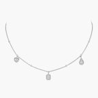 [LUXE]My Twin Diamond Necklace in Silver