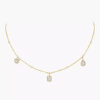 [LUXE]My Twin Diamond Necklace in Silver