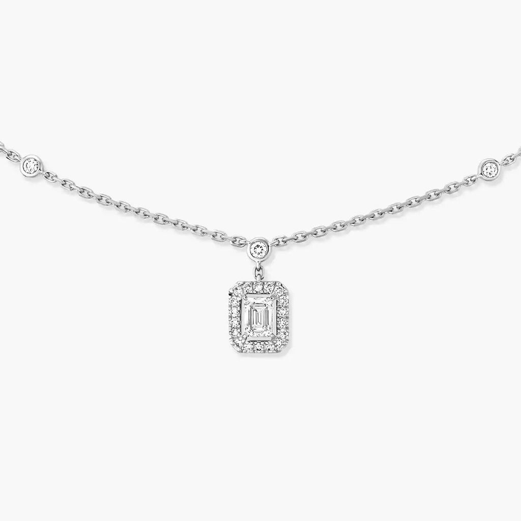 [LUXE]My Twin Diamond Necklace in Silver