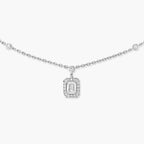 [LUXE]My Twin Diamond Necklace in Silver